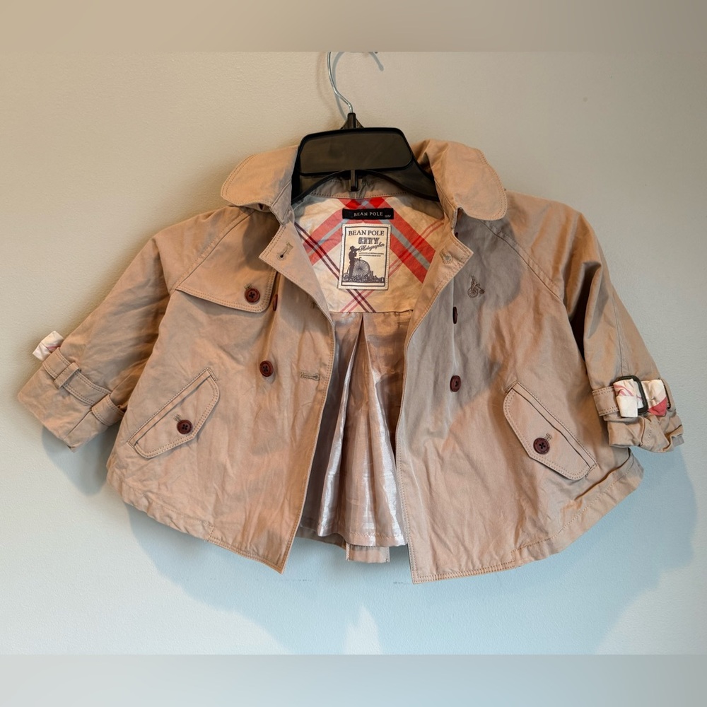 Toddler Beanpole Trench Coat Jacket with hood.  18 month‎